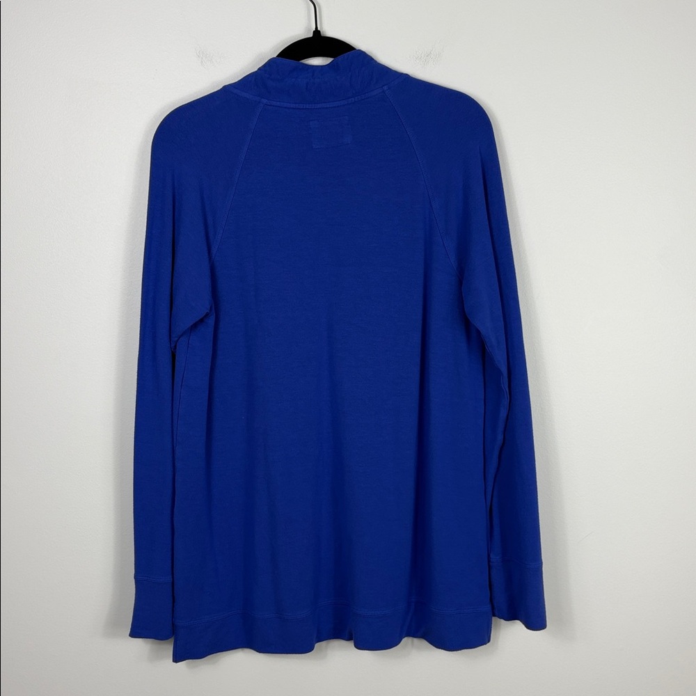 Lilly Pulitzer Luxletic Cassi Popover Sweatshirt Women’s Size Large Corsica Blue - Picture 7 of 8